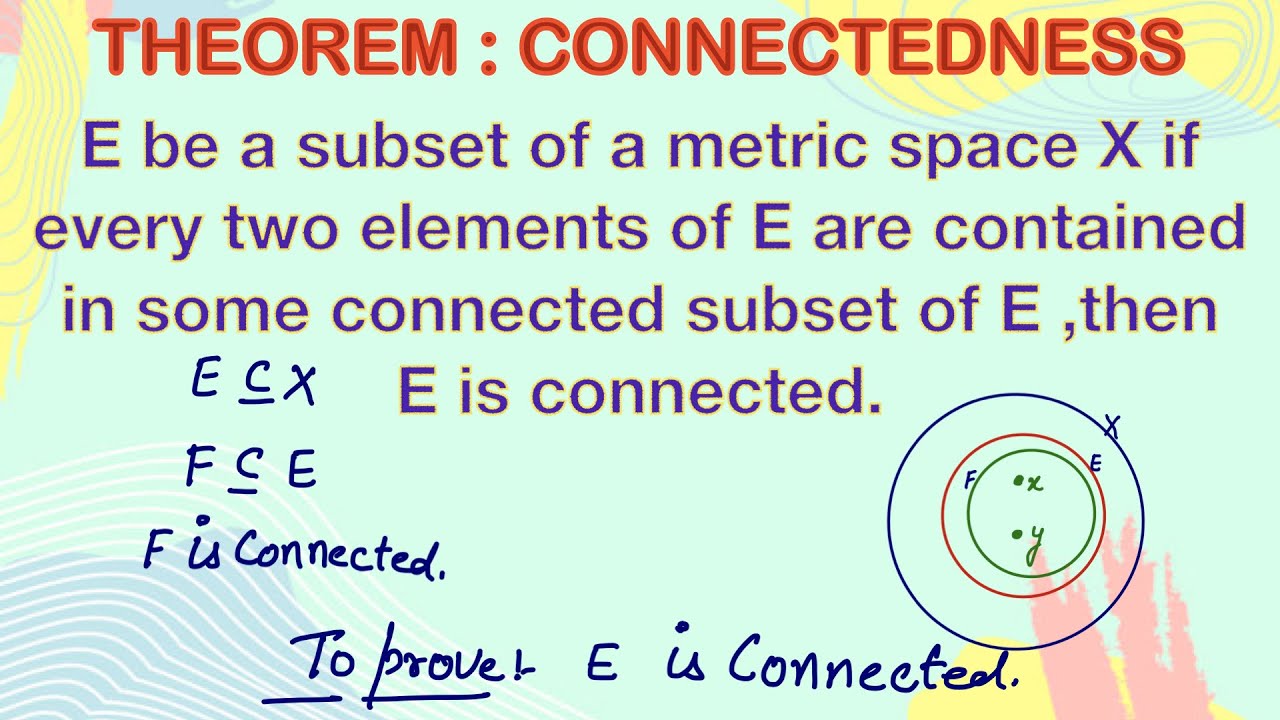 Theorem 1  : Connectedness