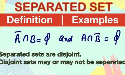 Separated sets | Definition | Examples | Real Analysis | Metric Space | Topology | connectedness