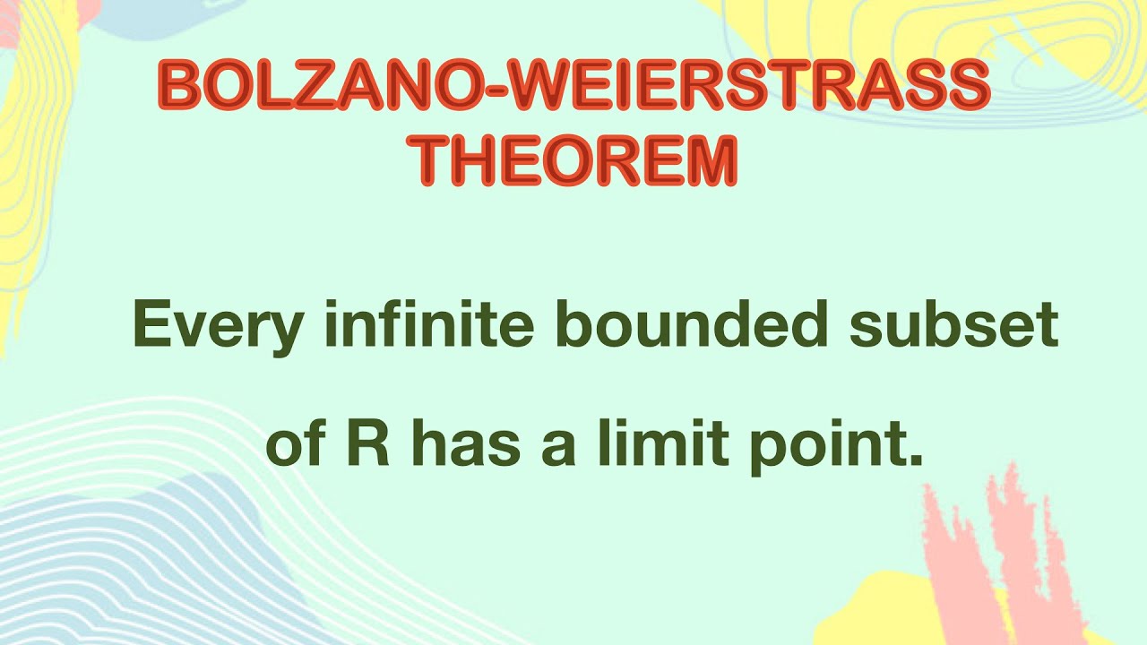Bolzano weierstrass theorem | Real analysis | Metric Space | Basic Topology | limit point
