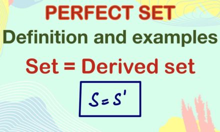 Perfect set | Definition | Examples | Real Analysis | Metric Space | point set Topology