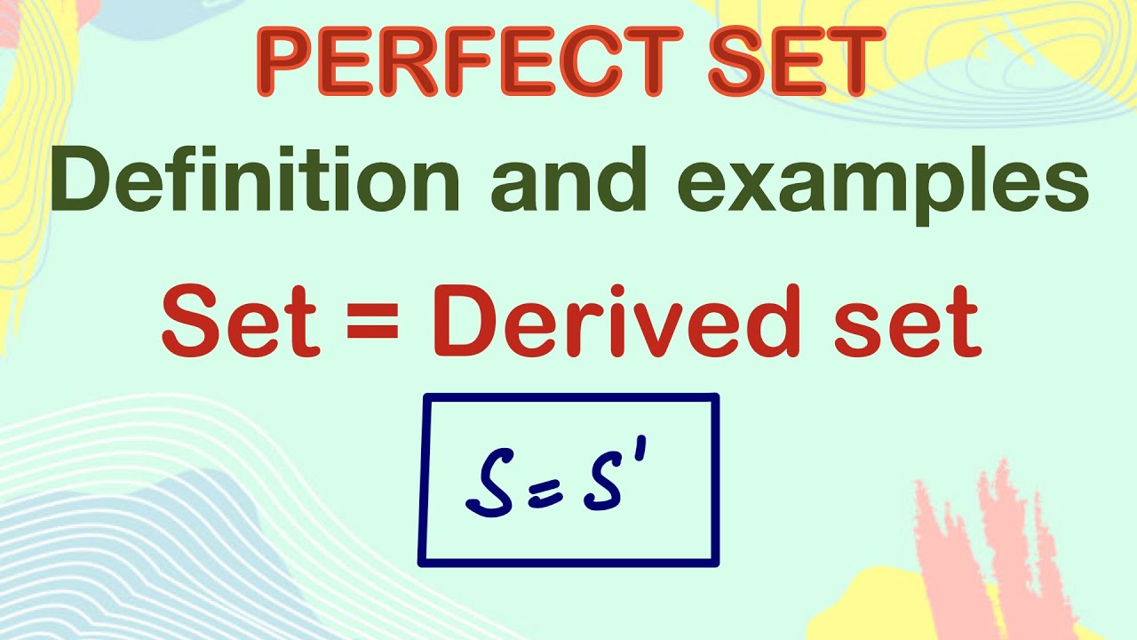 Perfect set | Definition | Examples | Real Analysis | Metric Space | point set Topology