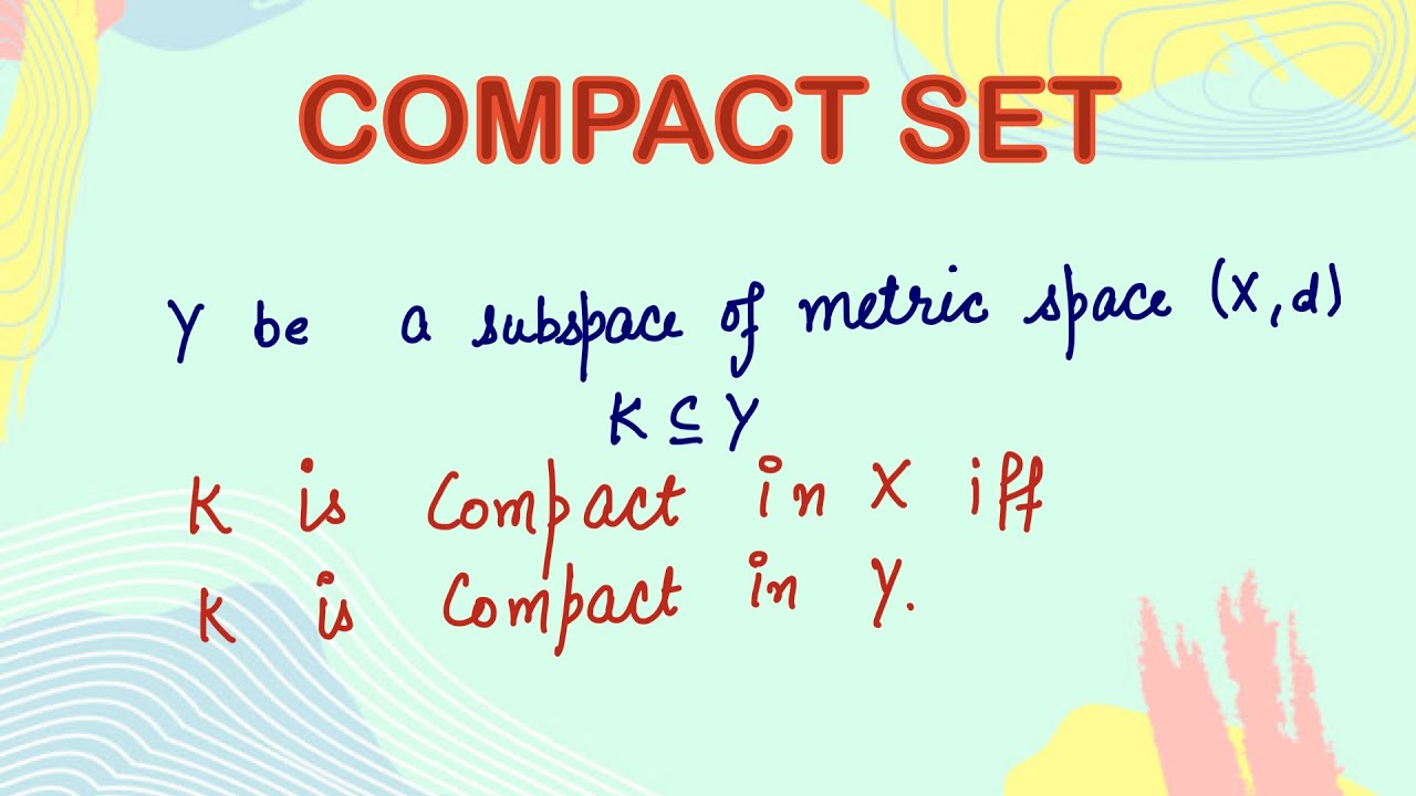 subset of subspace Y is compact in Y iff Compact in X | Real analysis | Topology | Compactness