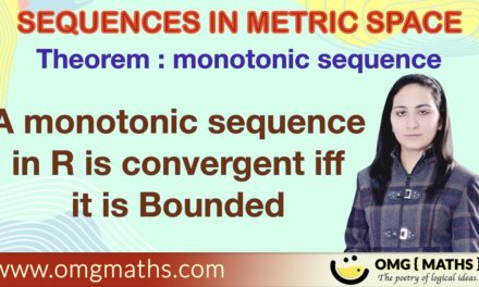 A monotonic sequence is convergent iff it is bounded