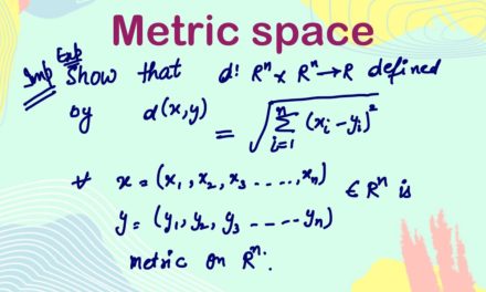 Metric space/Distance Function | axioms | Example | Real analysis | Topology