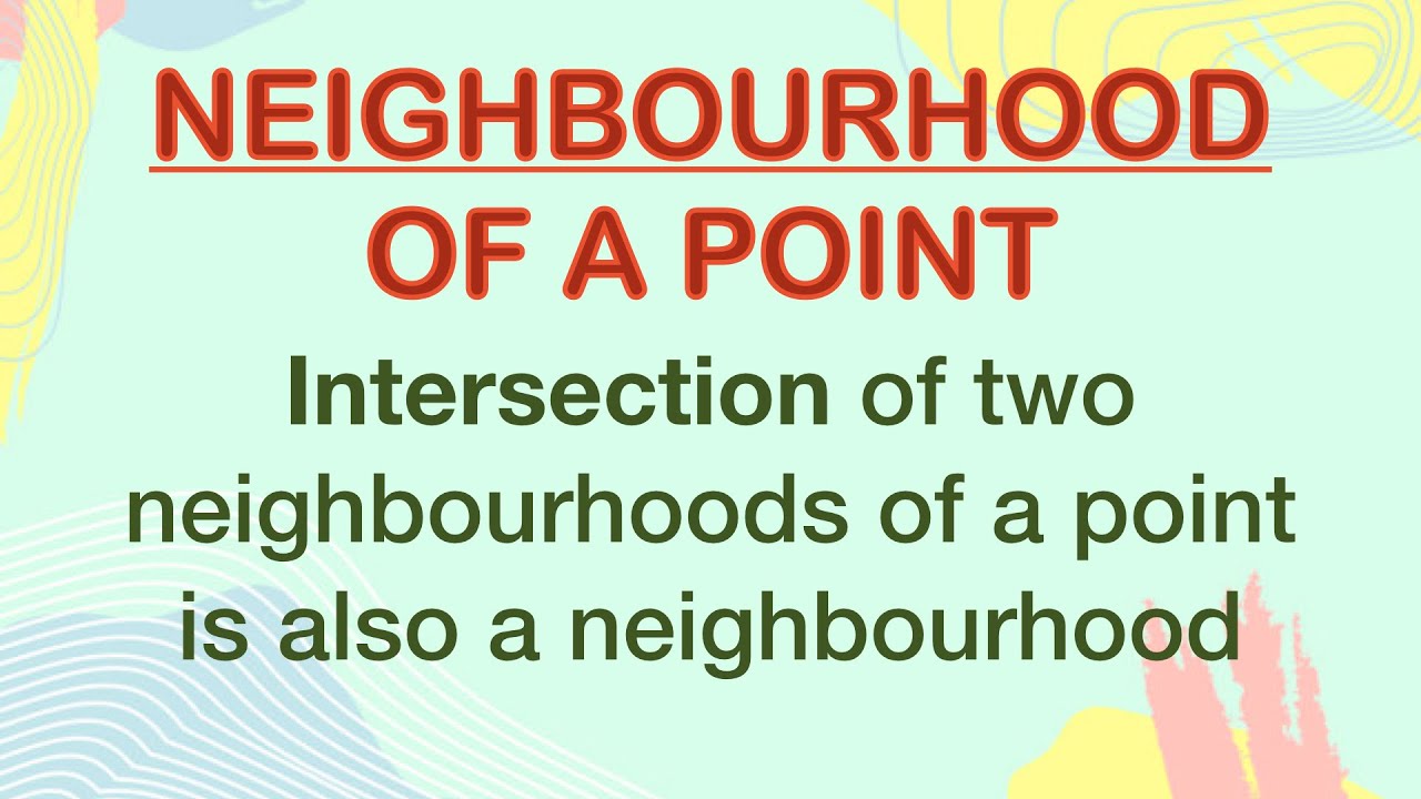 Intersection of NBDS is NBD | neighbourhood | Real analysis | Metric Space | Topology