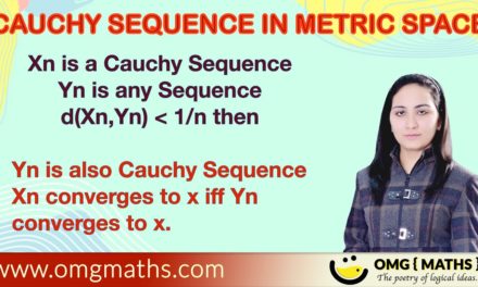 Xn is a Cauchy Sequence Xn converges to x iff Yn converges to x.