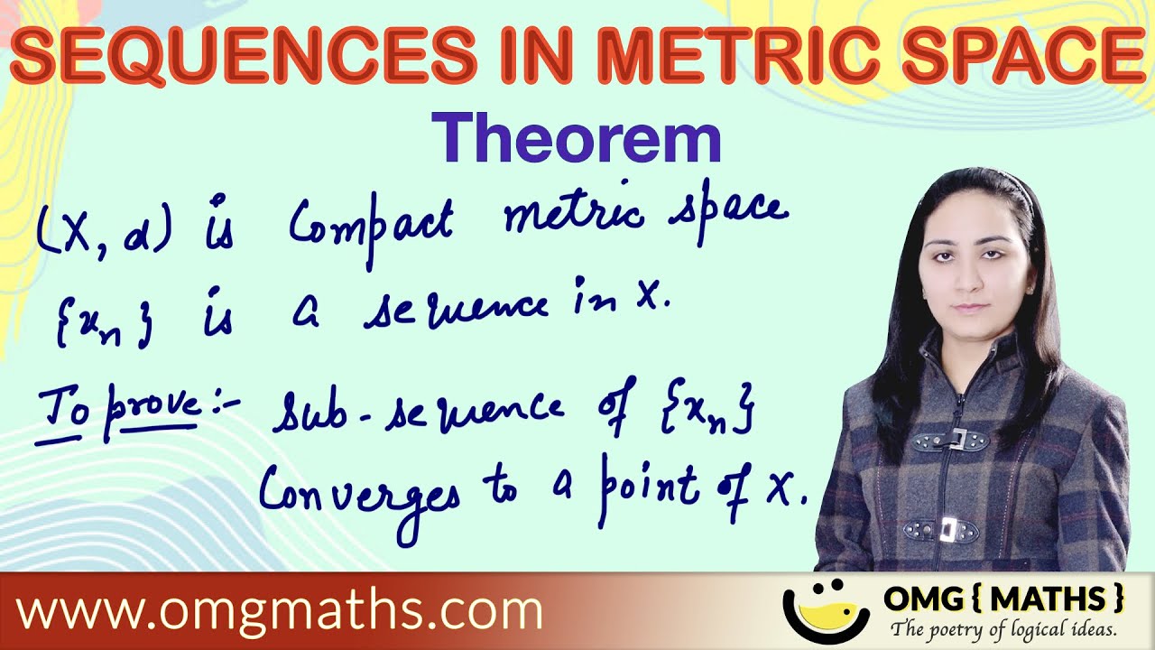 Subsequence converges to a point of X in compact metric space.