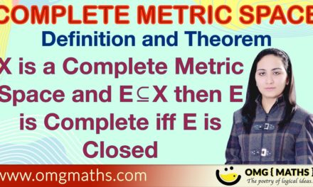 Sub space of a complete metric space is complete iff it is Closed