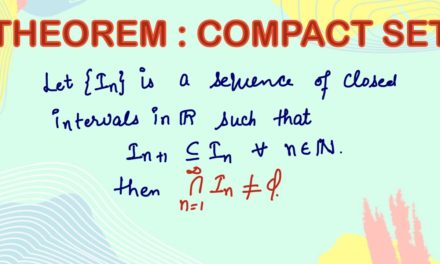 intersection of sequence of closed intervals is non-empty | Compactness | theorem | Real Analysis