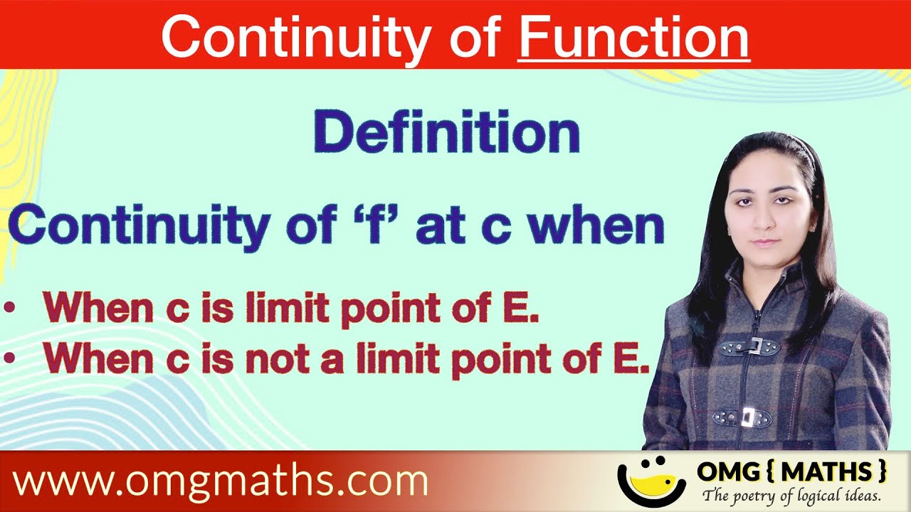 limit and continuity | Continuity of f at c when c is limit point and not a limit point