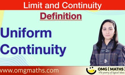 Uniform Continuity | Definition | A continous function defined on a compact set is uniformly continous | Limit and Continuity | Real Analysis