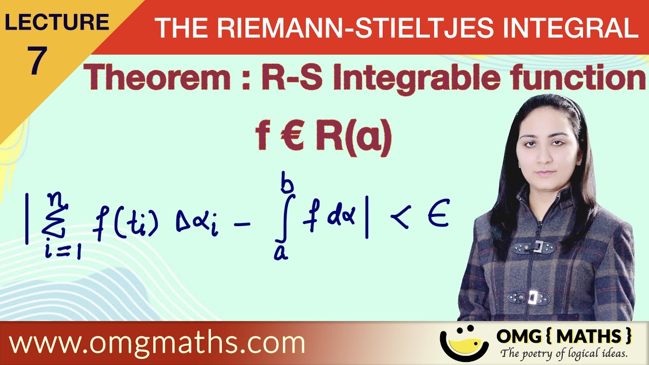 The Riemann Stieltjes Integral | Theorem | Condition of Integrability