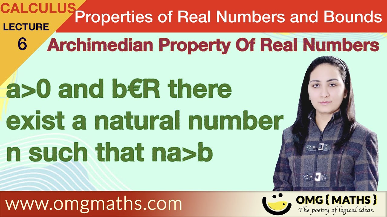 Archimedean Property of Real Numbers | a>0 and b belongs to R then na>b | Bsc.