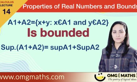 (A1+A2) is Bounded | Sup (A1+A2) = Sup A1 + Sup A2 | supremum and infimum | Examples | Bsc | BCA