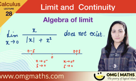 Algebra of limit | Example | limits of algebric function | limit and continuity | calculus
