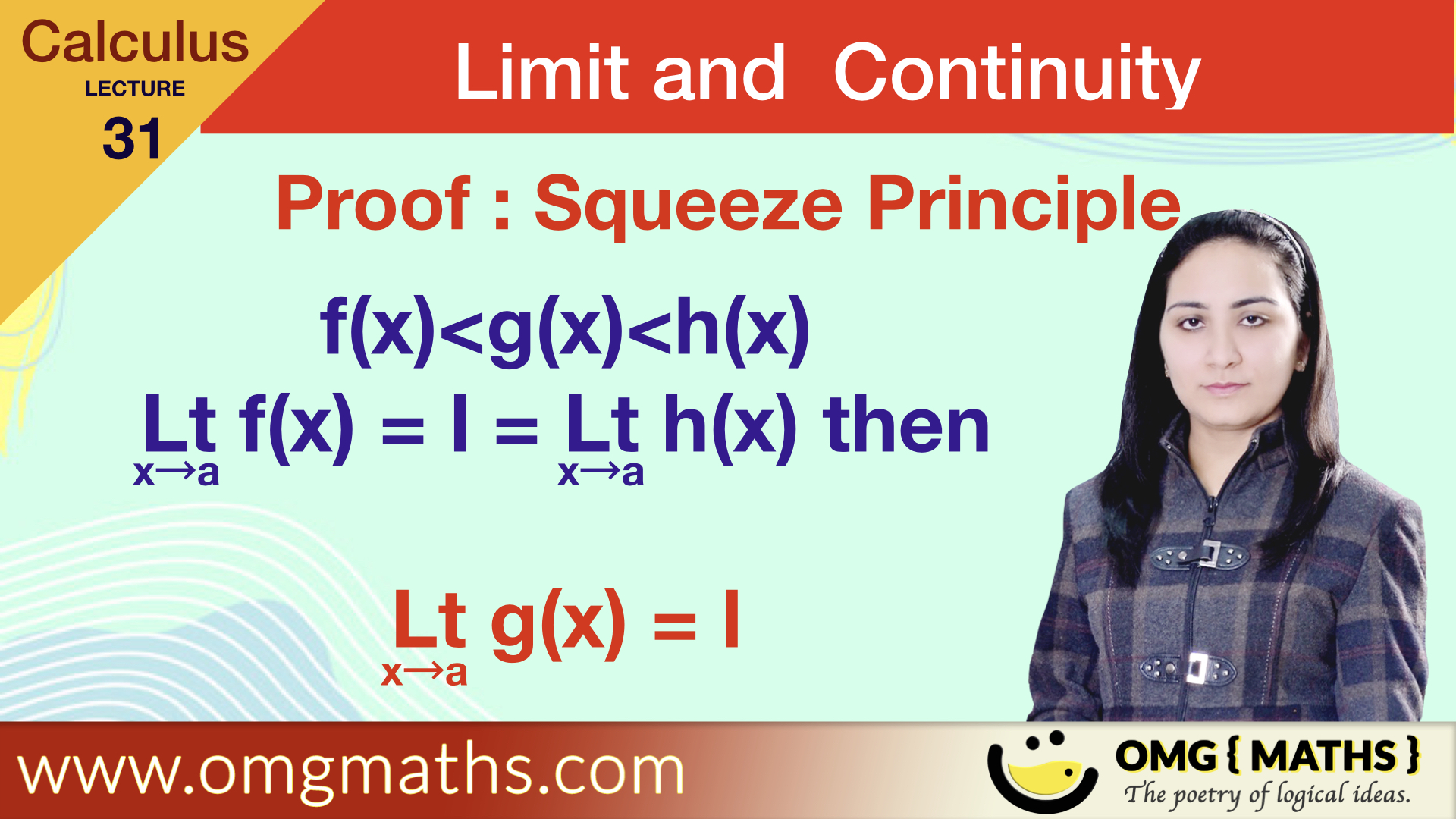 Squeeze Theorem | Sandwitch theorem | proof | Squeeze principle | limit of a function | bsc