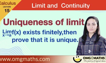 Uniqueness of limit | limit of function exist is unique | Theorem | Proof | pdf | Calculus | Bsc