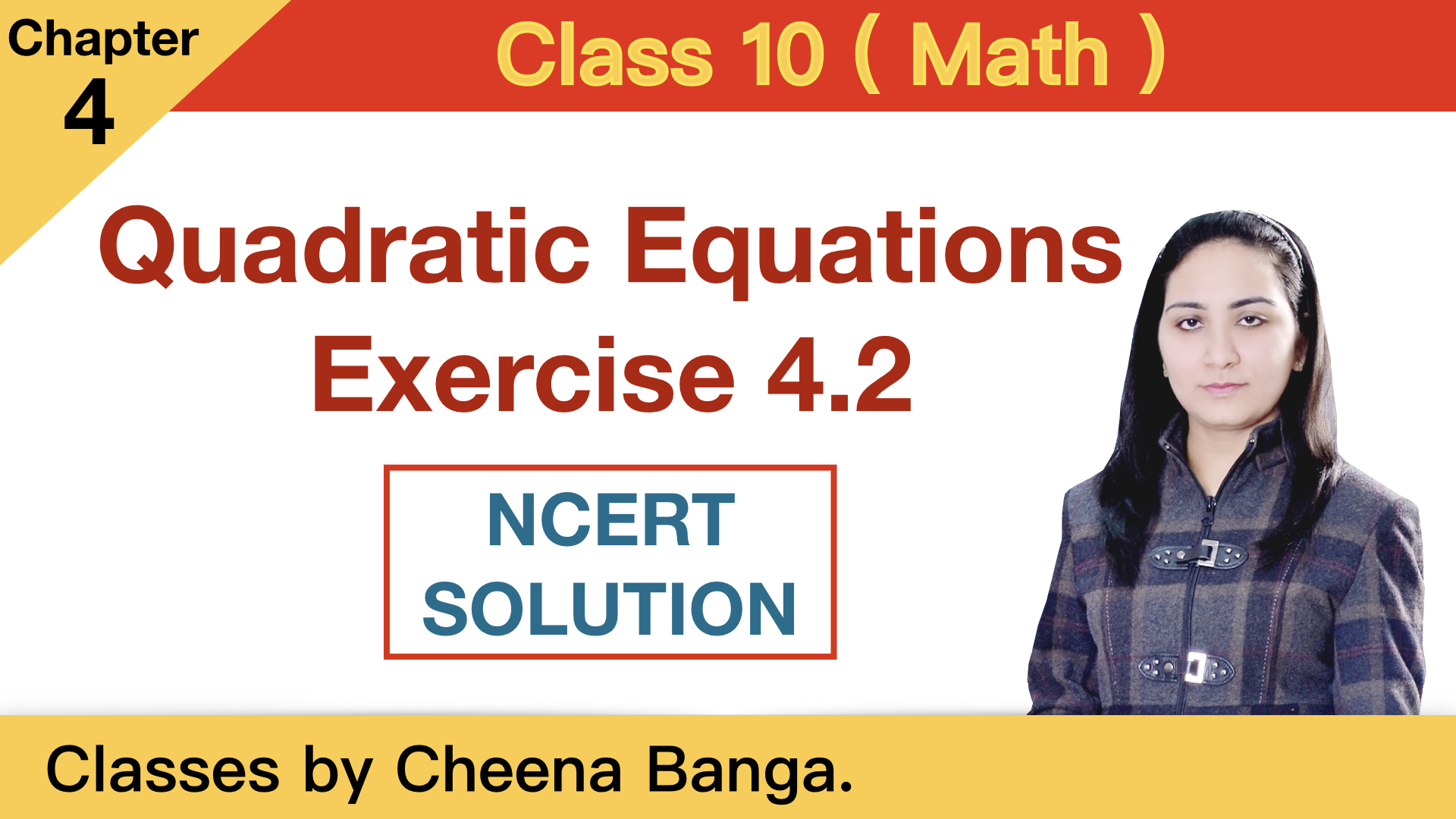 Factorisation method | Class 10 maths | Chapter 4 | Quadratic Equations | NCERT | Exercise 4.2