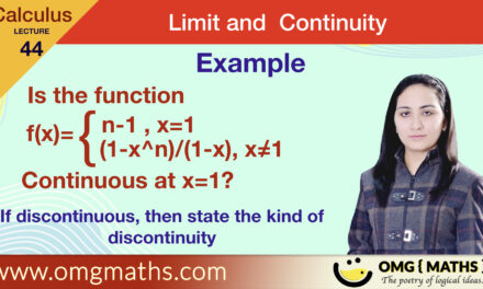 (1-x^n)/(1-x) | Example | Limit and Continuity | Calculus | Bsc | Removable discontinuity example | pdf