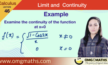 check continuity | Example | Limit and Continuity | Calculus | Bsc | First kind discontinuity