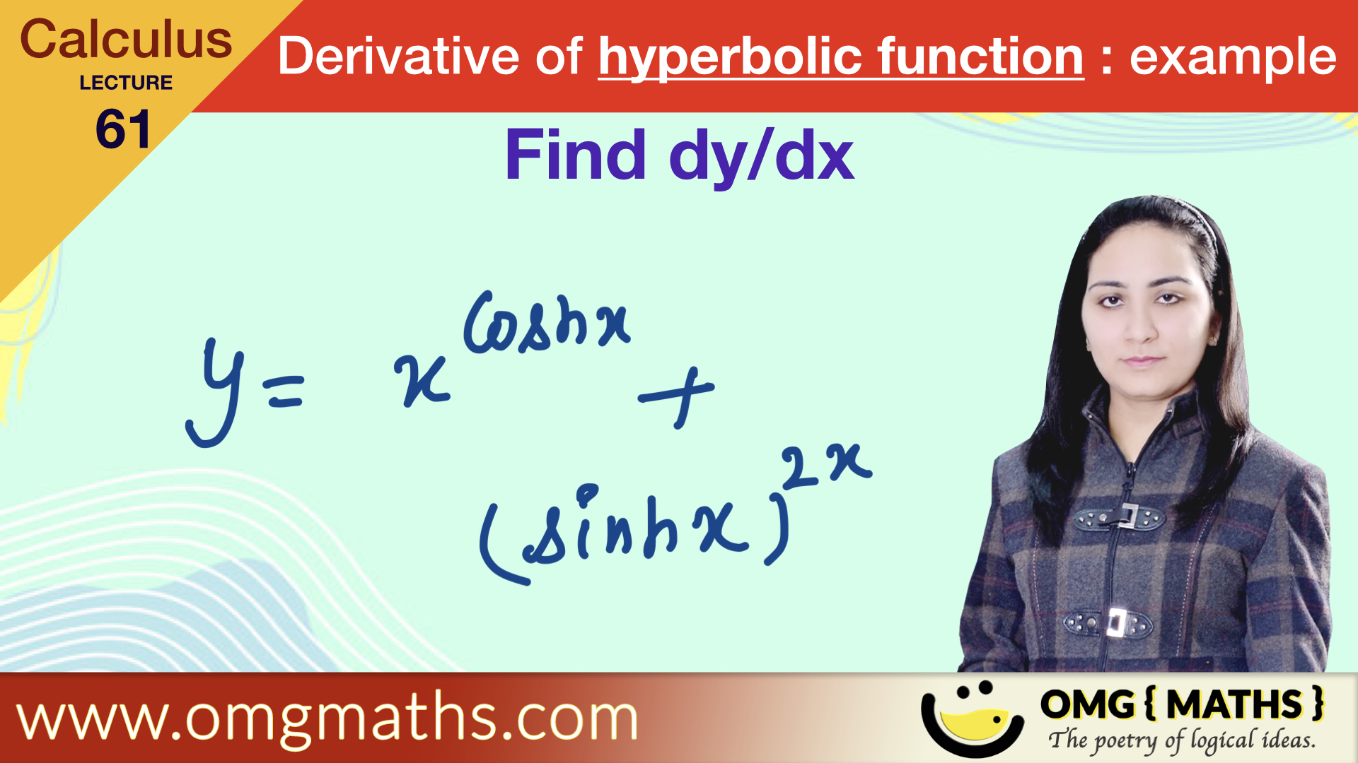 Derivative of Inverse hyperbolic function Example 16 pdf | Bsc | BA | calculus 1 | Differentiation