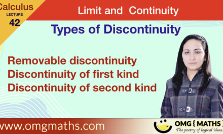 Types of Discontinuity | Removable Discontinuity | Limit and Continuity | Calculus | Bsc