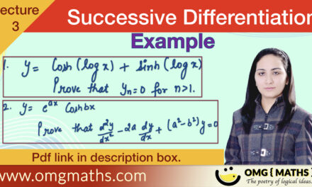 Successive Differentiation | nth derivative | Example 3 | Bsc | PDF
