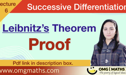 Leibnitz’s Theorem | Proof | Successive Differentiation | For product functions | nth derivative | Part 6 | Bsc | PDF