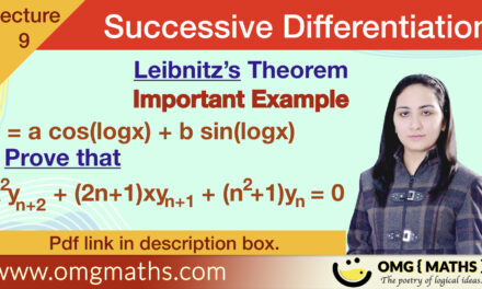 Leibnitz’s Theorem | Example | #3 | Successive Differentiation | For product functions | nth derivative | Bsc | PDF