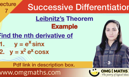 Leibnitz’s Theorem | Example | #1 | Successive Differentiation | For product functions | nth derivative | Bsc | PDF