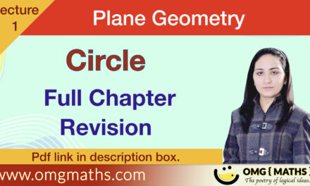Circle | Plane Geometry | Bsc sem 1 | One Shot | Revision | Pdf
