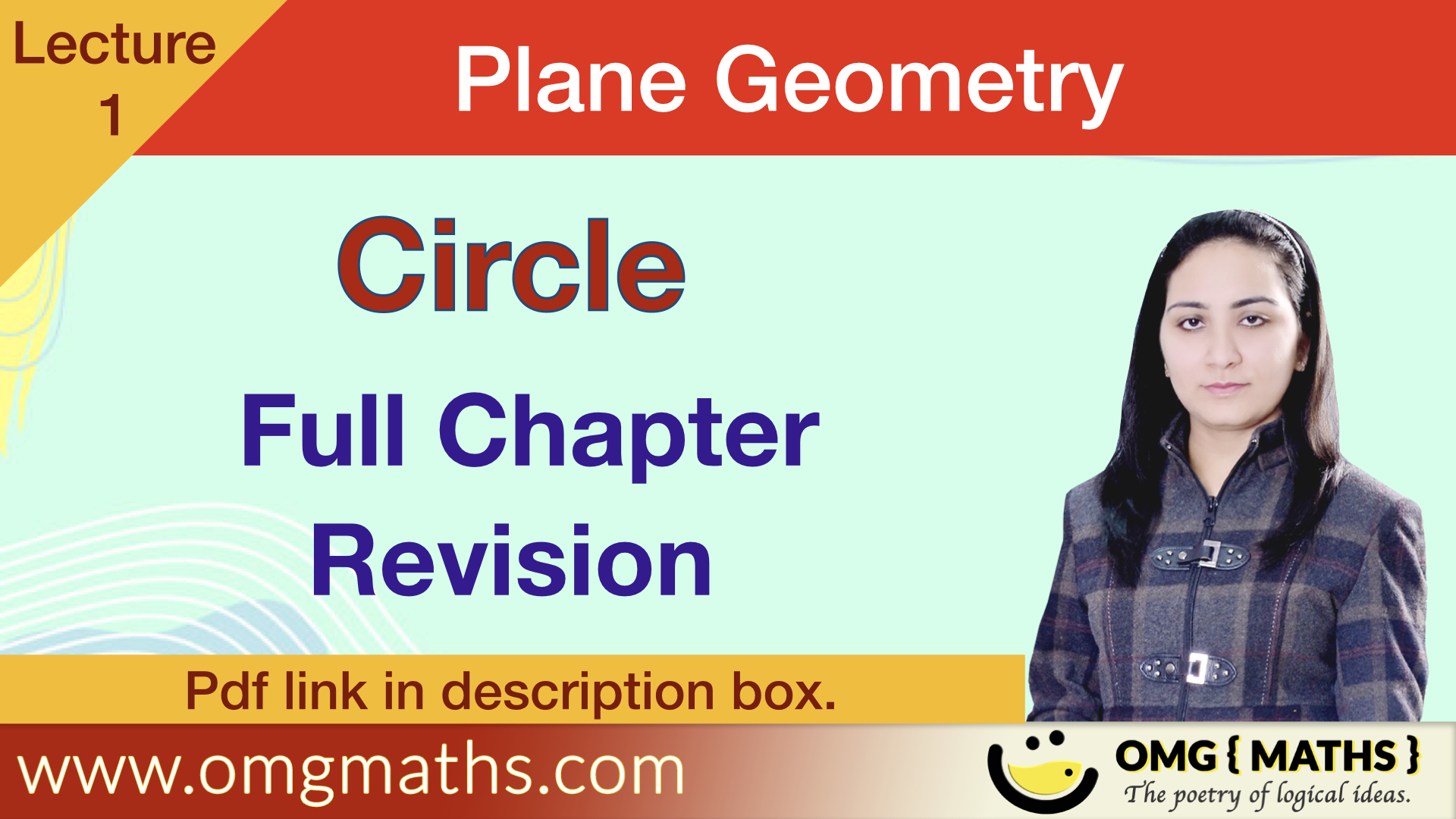 Circle | Plane Geometry | Bsc sem 1 | One Shot | Revision | Pdf