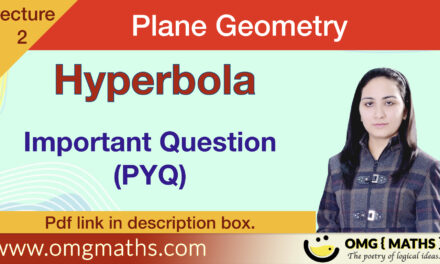 Hyperola | Important Questions | PYQ | Plane Geometry | Bsc | Part 1 | pdf