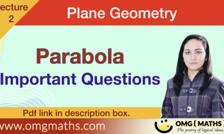 Parabola | Plane Geometry | Bsc sem 1 | Important Questions | PYQ | Pdf