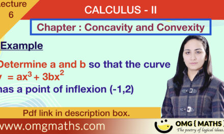 Point of Inflexion | Concavity and Covexity | Calculus II | Example 5 | bsc sem 2