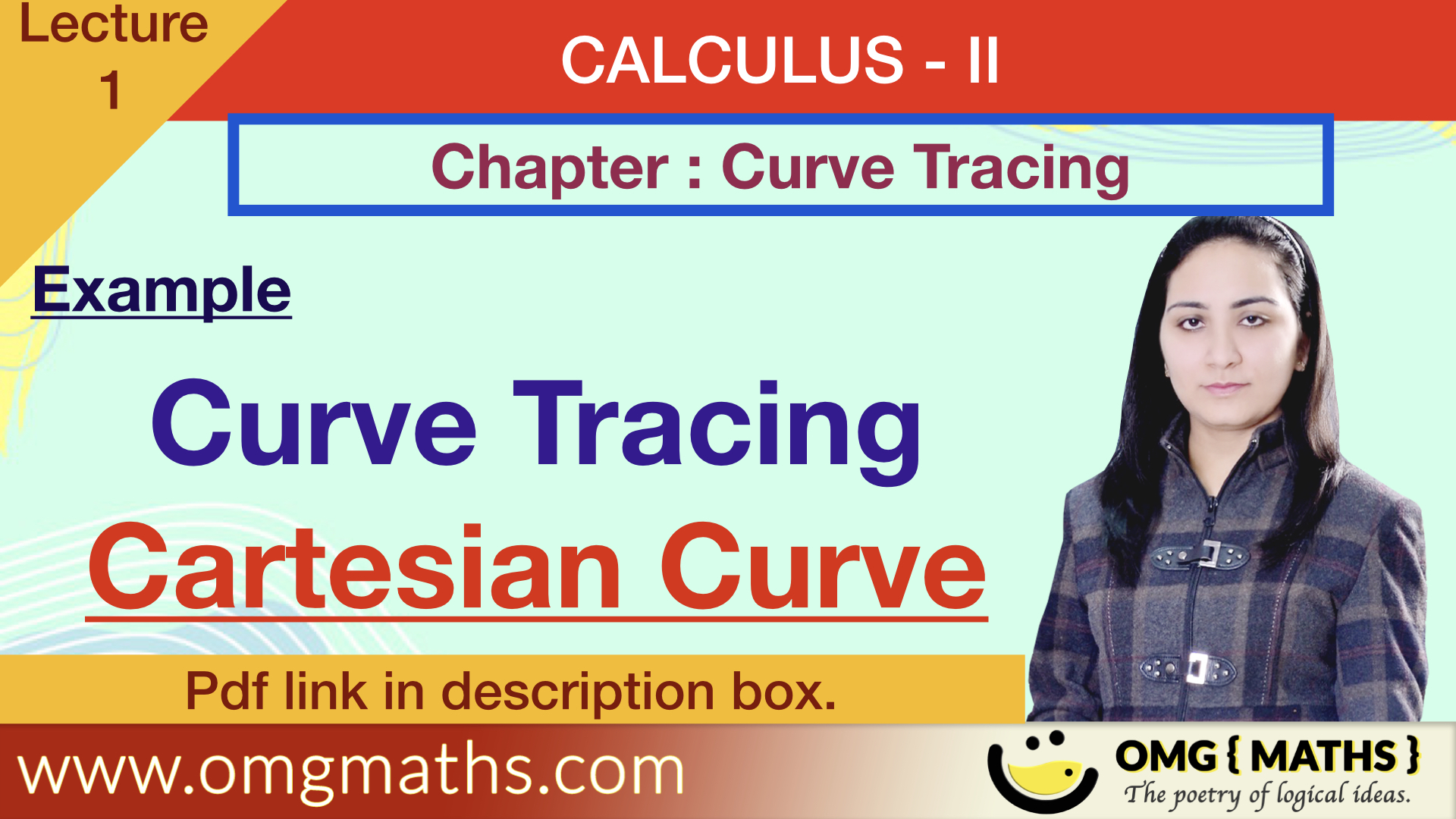 Curve Tracing of Cartesian Curve | Curve Tracing | Calculus | Bsc