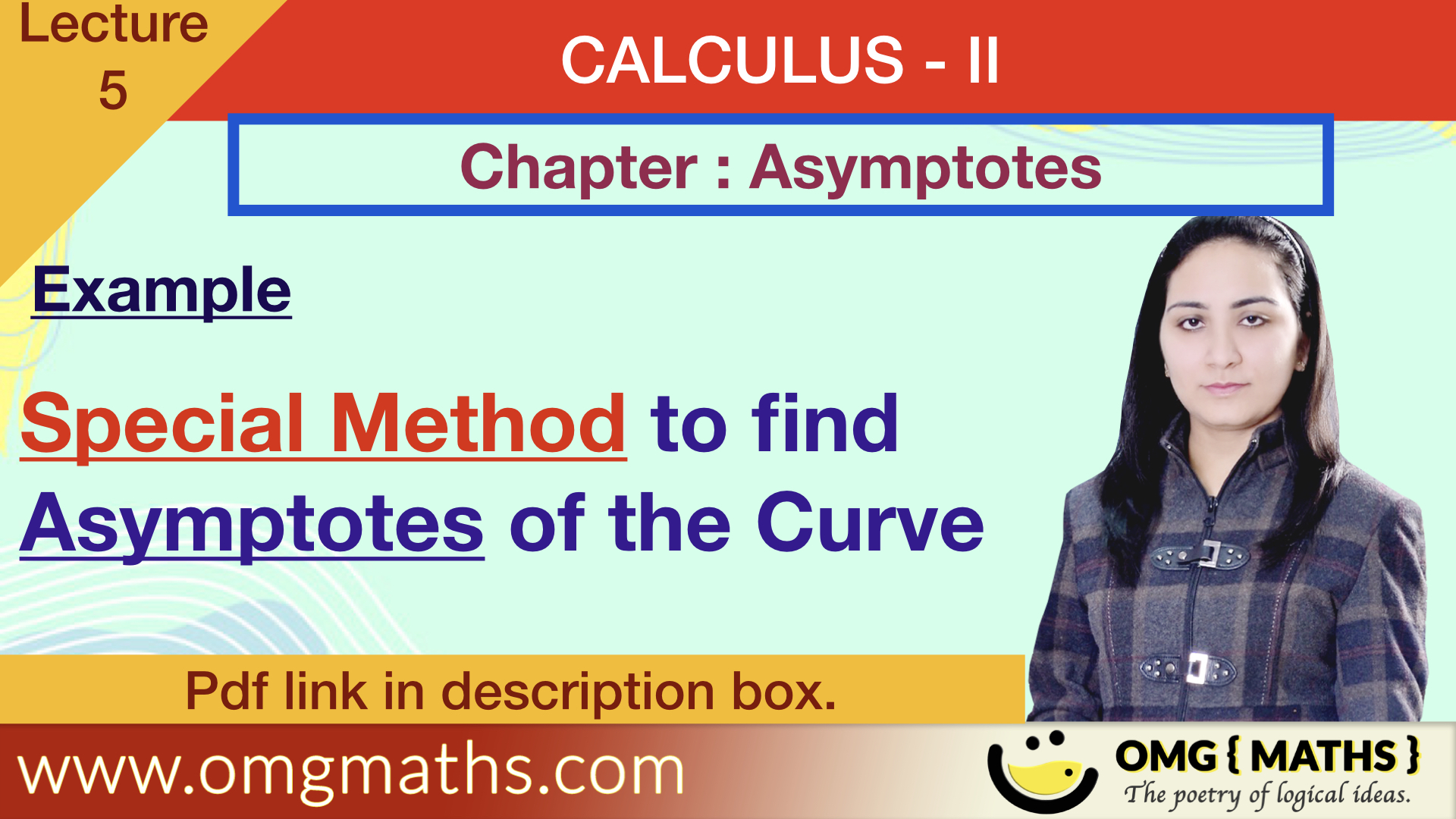 Special method to find asymptotes of the curve | Asymptotes | Calculus 2 | Bsc