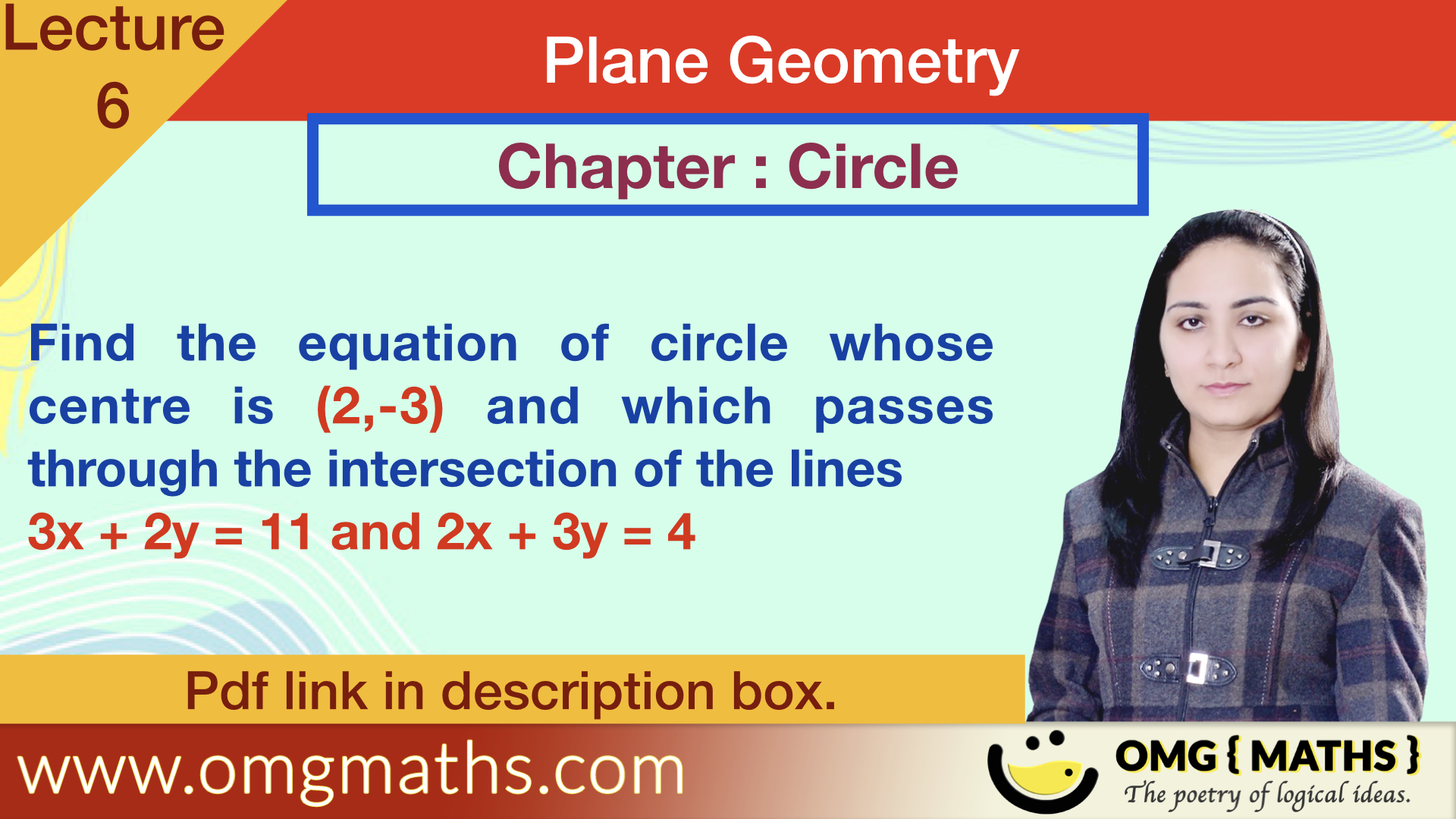 Circle | Plane Geometry | Bsc