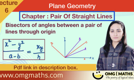 Pair Of Straight Lines | Example | Plane Geometry | Bsc