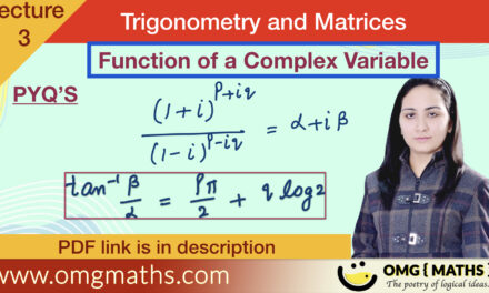 [(1+i)^(p+iq)]/[(1-i)^(p-iq)] = A+iB | Function of a complex variable | pyq | Bsc | Trigonometry and Matrices