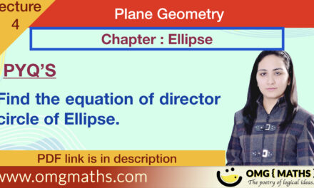 Ellipse | pyq 2 | Plane Geometry | bsc maths